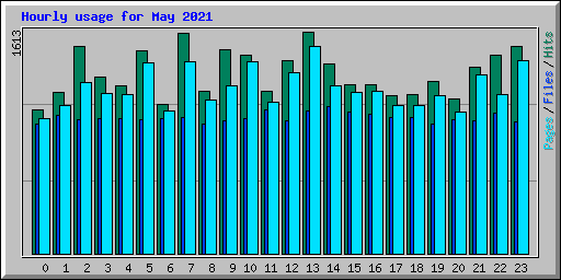 Hourly usage for May 2021