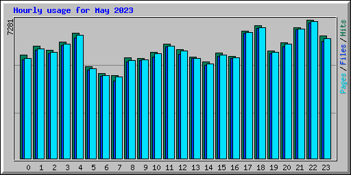 Hourly usage for May 2023