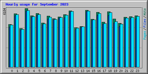 Hourly usage for September 2023